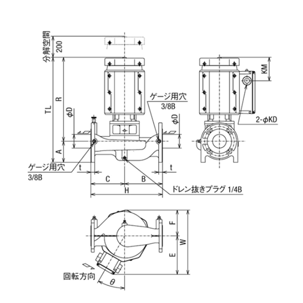 HITACHI-IES日立電動泵JDP 40X32B-E52.2