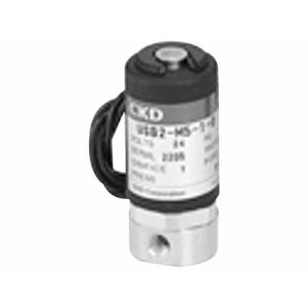 CKD喜開理多種流體小型直動式2通電磁閥USB2-M5-1-0-DC12V