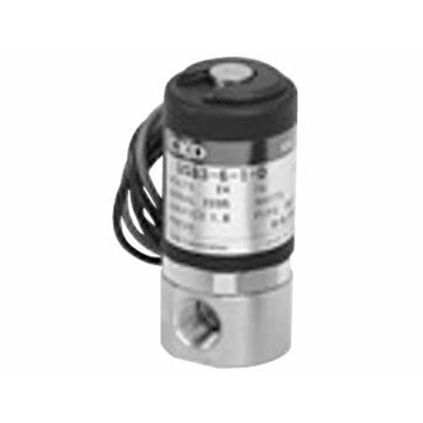 CKD喜開理多種流體小型直動式2通電磁閥USB3-6-1-V-DC24V